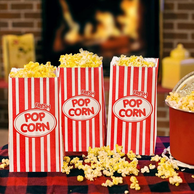 Ysglory 300 PCS Popcorn Bags 1 Oz Small Popcorn Bag Individual Servings Bulk Pop Corn Bags for Machine Party Movie Night Christmas Supplies - Image 5